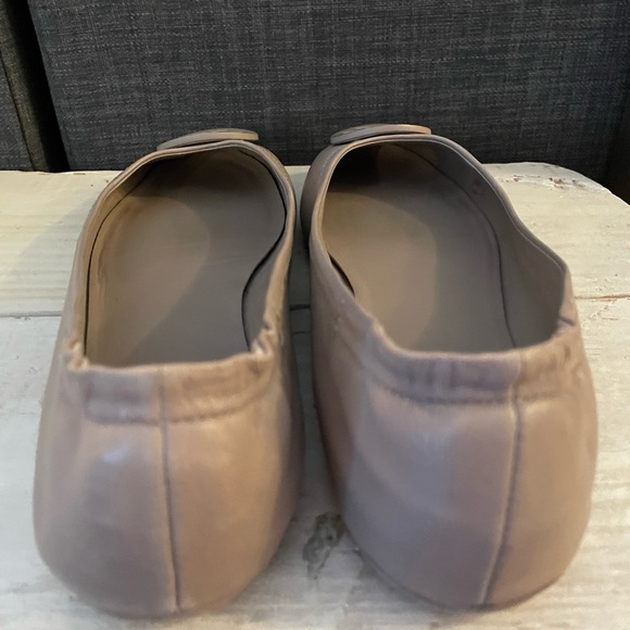Tory Burch French Gray Minnie Travel Ballet Flats Size 8.5 - Picture 8 of 16